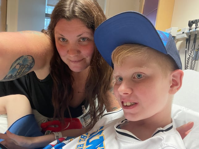 Bentley and mom in hospital