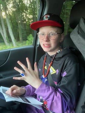 Bentley in car 6th grade