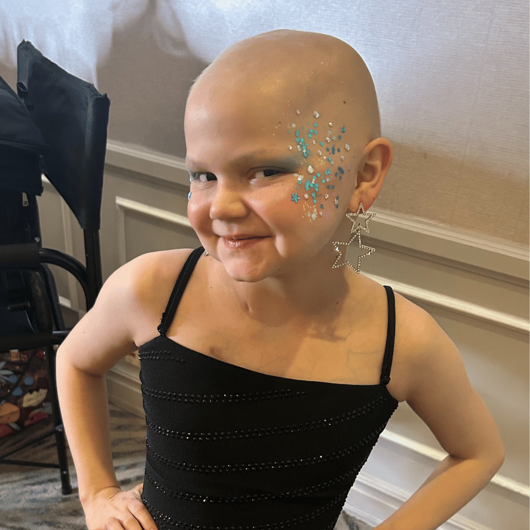 Jade, a Pinky Swear All-Star who has faced Ewing Sarcoma cancer as a nine-year-old. Her family received financial support from Pinky Swear Foundation during this time.