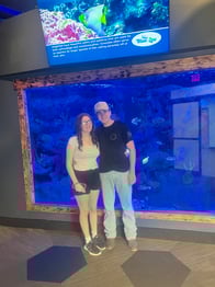 Cambria and boyfriend birthday trip to aquarium