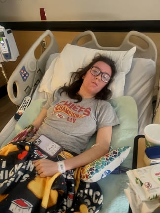 Cambria hospital laying down