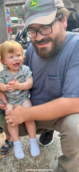 Little Gryffin with dad