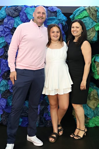 Debra Frimerman and her family at an art show