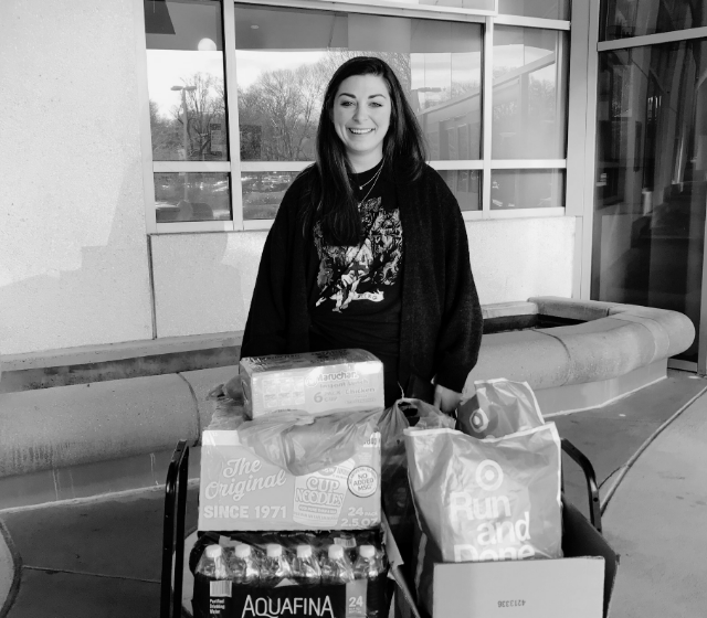 Pinky Swear Pantry delivery at Levine Children's Hospital in North Carolina.