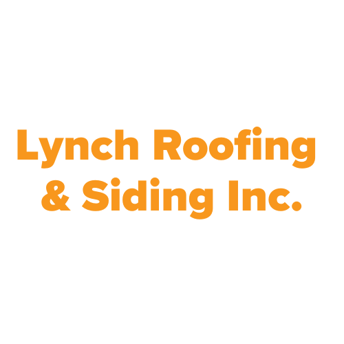 Lynch Roofing & Siding Inc. written in orange letters