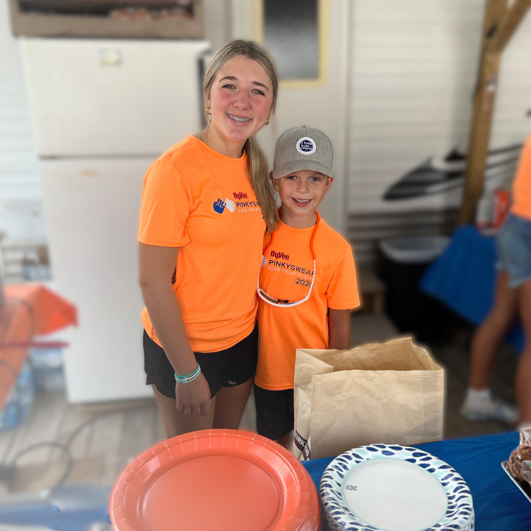 Two Pinky Swear fundraisers holding a fundraiser on Mille Lacs lake in Minnesota.