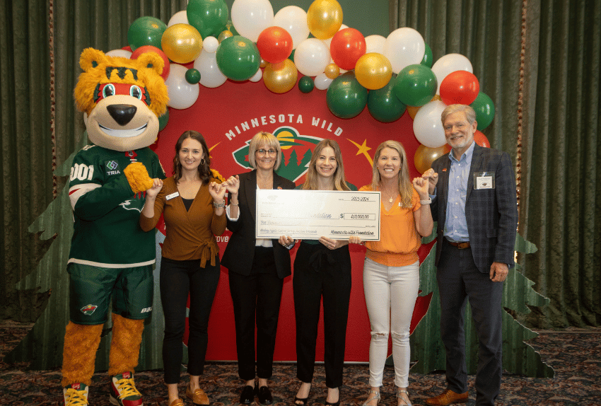 Minnesota Wild supporting Pinky Swear Foundation