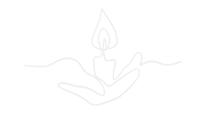 Hands holding a candle