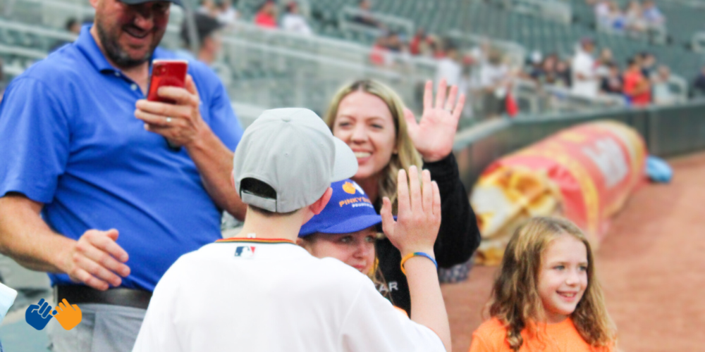 Wenngatz family at Twins game highlighting Alex