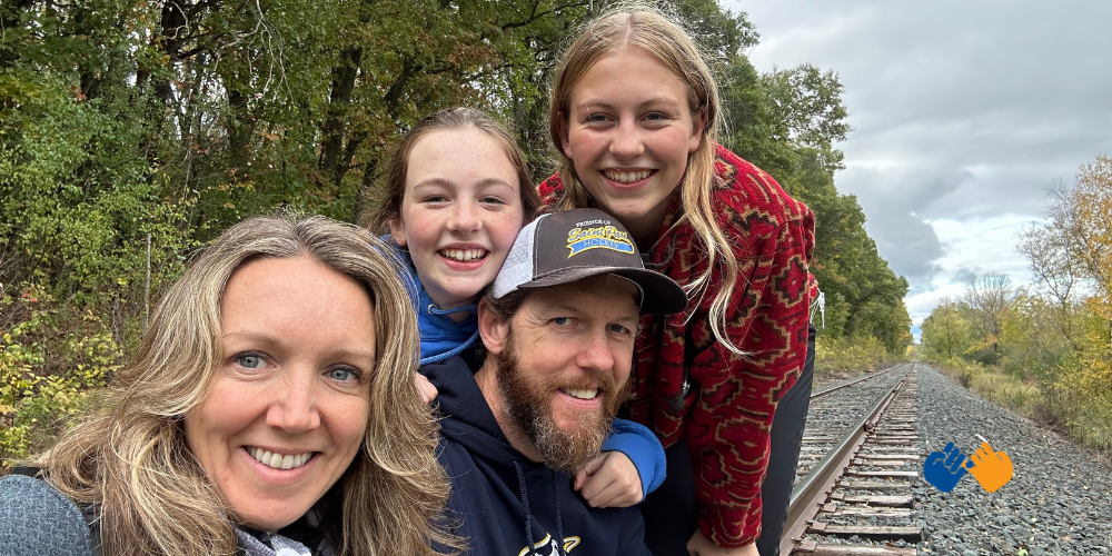 Gia Vitali, Pinky Swear Foundation board member and her family