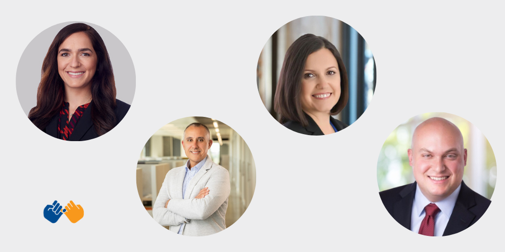 Headshots of four new Pinky Swear Foundation board members as of January 2026.